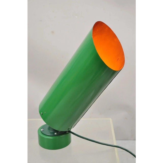 Modern Green Steel Metal Adjustable Theater Production Spot Light Table Lamp For Sale - Image 9 of 9