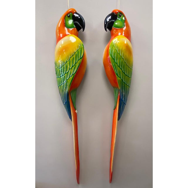 Macaws in Fiberglass & Epoxy, Italy, 1970s, Set of 2 For Sale - Image 6 of 18