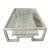 White Two Tiered Glass Coffee Table For Sale