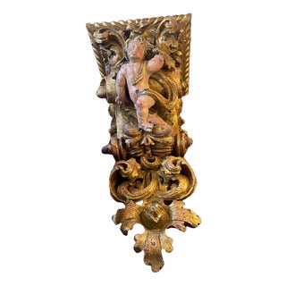 Antique Corbels in Walnut, Set of 2 For Sale