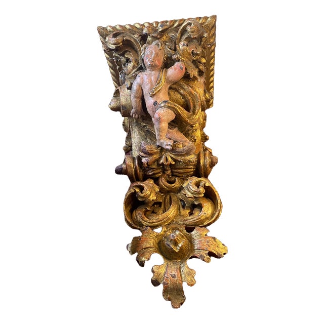 Antique Corbels in Walnut, Set of 2 For Sale