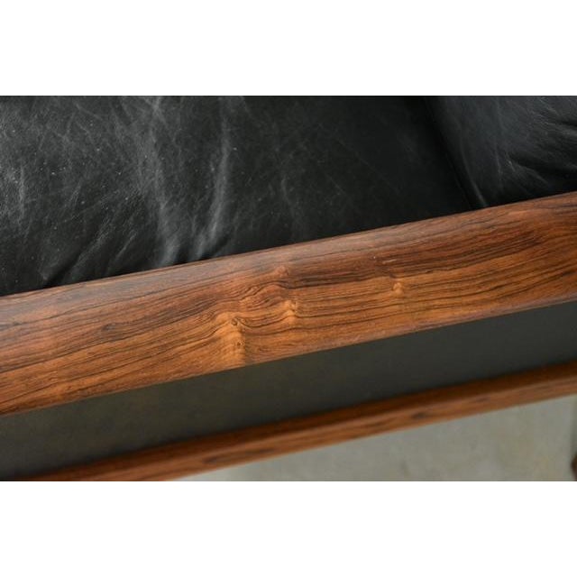 1960s Knut Saeter Black and Rosewood Lounge Chair For Sale - Image 10 of 10