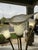 Vintage 5-Light Floor Lamp Polished Brass Body Stylized Calla Lily Flower Shades For Sale In Reno/Lake Tahoe - Image 6 of 12