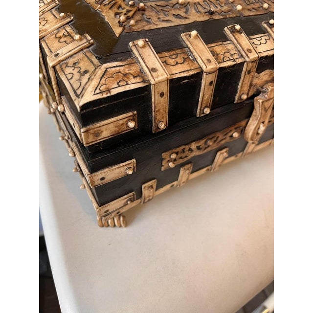 1920s Asian Wooden Box, 1920s For Sale - Image 5 of 8