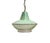 Glass French Green Glass Pendant Lamp, 1950s For Sale - Image 7 of 13