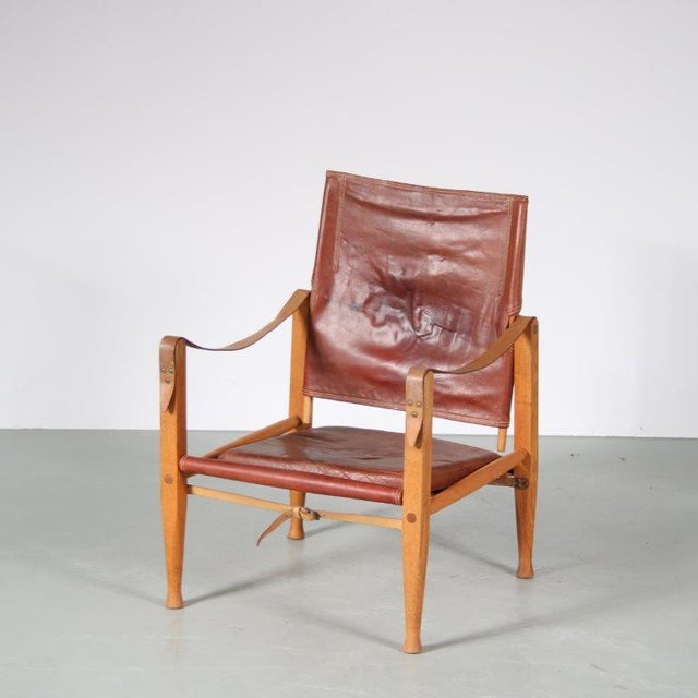 Safari Chair by Kaare Klinkt for Rud Rasmussen, Denmark, 1950s For Sale - Image 3 of 15
