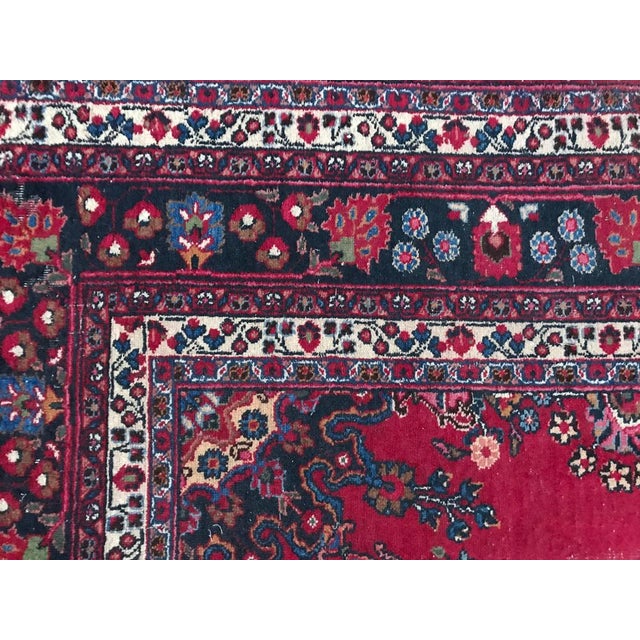 Vintage Mashhad Rug, 1950s For Sale - Image 11 of 14
