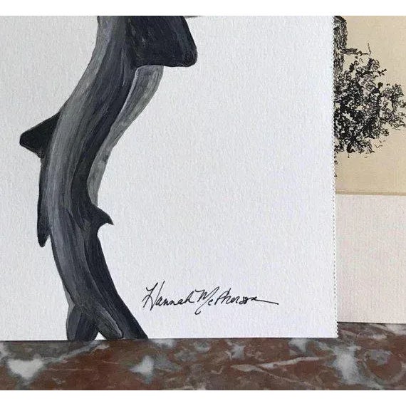Modern Modern Swaying Hammerhead Painting Print For Sale - Image 3 of 4