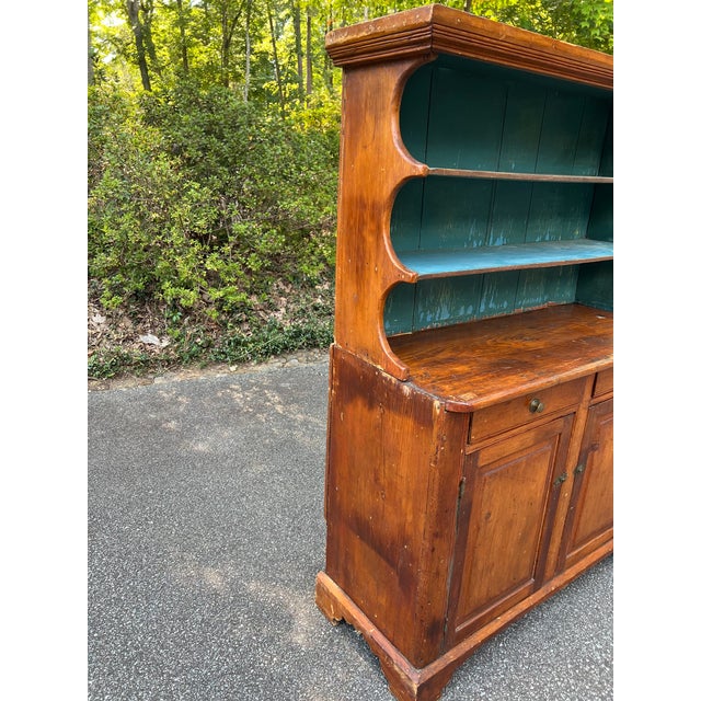 English Antique Pine Hutch For Sale - Image 3 of 11