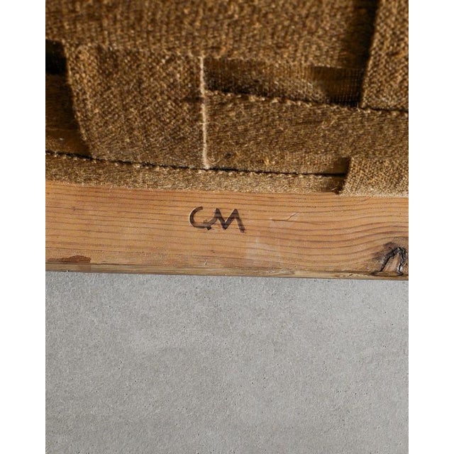 Early Swedish Mid-Century Wooden Pine Two Seater Sofa With Sheepskin by Carl Malmsten, 1940s For Sale - Image 8 of 9