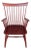 Ethan Allen Country Colors Windsor Style Arm Chair 14-6410 Finish 669 Cranberry For Sale