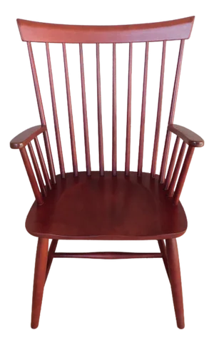 Ethan Allen Country Colors Windsor Style Arm Chair 14-6410 Finish 669 Cranberry