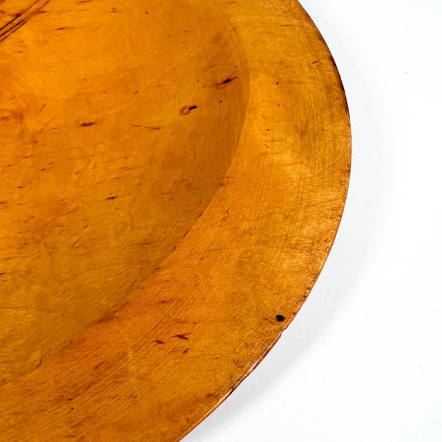 1940s Modern Large Maple Wood Plate Paul McCobb Russel Wright Era For Sale In San Diego - Image 6 of 8