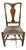 Antique Hudson Valley of New York, Queen Anne Turned Side Chair With Rush Seat, 18th Century For Sale