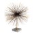 1980 Curtis Jeré Style Sunburst Dandelion Brass Sculpture Mounted on Marble Base For Sale