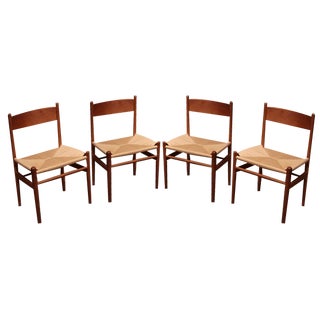 Dining Chairs by Hans Wegner for Carl Hansen & Søn, Denmark, 1960s, Set of 4 For Sale