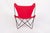 Mid-Century Modern Vintage Mid Century Red Butterfly Canvas and Metal Chair by Knoll, 1970s For Sale - Image 3 of 10