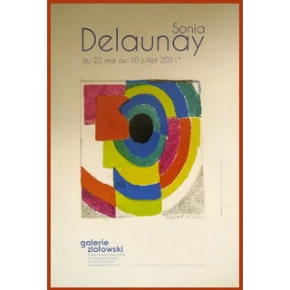 Sonia Delaunay, Original Exhibition Poster, Zlotowski Gallery, Paris, 2021, Print For Sale