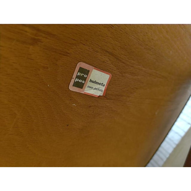 1960s Vintage Cowhorn Dining Chairs by Tijsseling Meubelfabriek for Hulmefa, 1960s, Set of 4 For Sale - Image 5 of 13