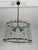 Murano Glass and Brass Pendant Light in the style of Fontana Arte, 1950s For Sale - Image 4 of 9