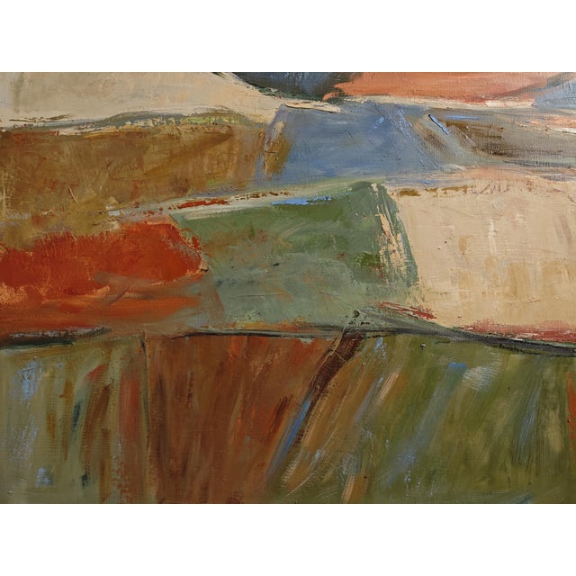 2020s Contemporary Abstract Landscape Painting, Oil on Canvas by Sophie Dumont, Framed For Sale - Image 5 of 7