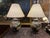 Japanese Vintage Japanese Famille Noire Black Porcelain Table Lamps - Hand Painted - a Pair For Sale - Image 3 of 9