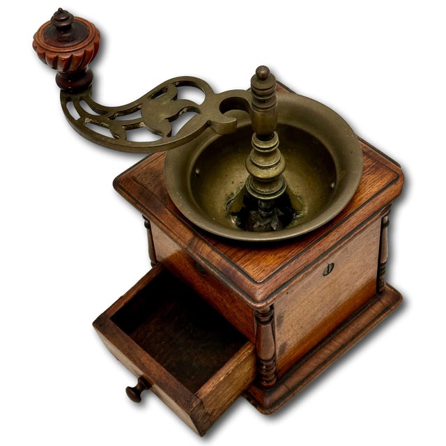 This really is an Absolutely Beautiful Antique Coffee Mill - Coffee Bean Grinder. Circa Early 19th Century. This is a Very...