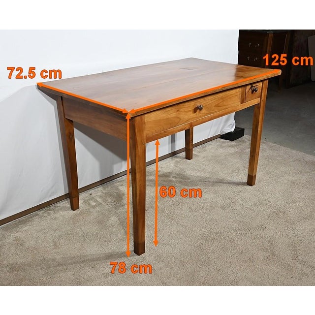 Bureau Desk in Cherrywood, Late 19th Century For Sale - Image 16 of 18