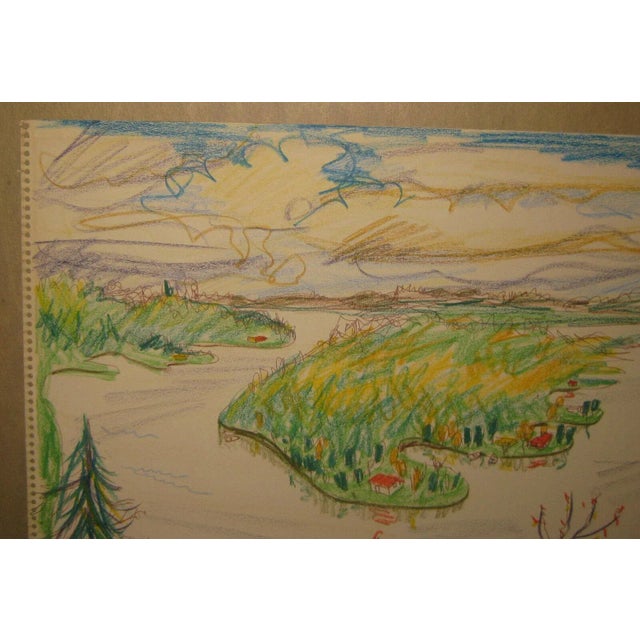 1957 Ozark Spring Modernist Drawing For Sale - Image 11 of 13