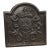 Small 19th Century French Royal Coat of Arms Cast Iron Fireback For Sale