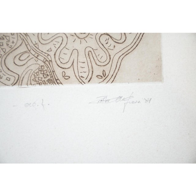 Modern Figurative Compositions, 1970-1980, Ink Artworks, Set of 2 For Sale - Image 3 of 11