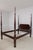 Traditional Councill Craftsmen Queen Size Mahogany Rice Carved Poster Bed For Sale - Image 3 of 18