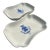 MCM French 5-Star Luxury Ritz Paris Hotel White Milk Glass Ashtray Catchall Trinket Soap Dish For Sale