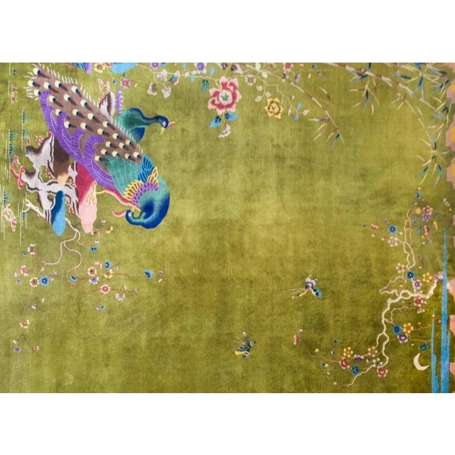 Textile Early 20th Century Chinese Art Deco Rug For Sale - Image 7 of 12