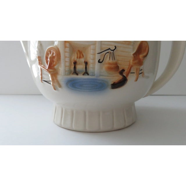 Porcelier Tea Pot Vitreous Hand Decorated China Colonial Hearth made in USA Great vintage condition. Makes a great...