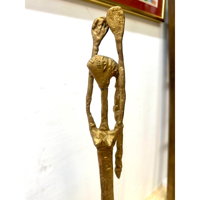 Tall 1970's Brutalist Female Figure | Alberto Giacometti For Sale - Image 4 of 11
