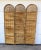 Brown Vintage 1950s Bohemian Split Reed 3 Panel Room Divider Screen For Sale - Image 8 of 8
