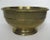 Beautifully made brass decorated footed bowl. Measures 9 1/2" diameter by 5" tall. Very good condition. (container 1)