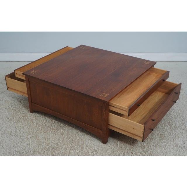 Stickley Stickley Harvey Ellis Mission Oak Coffee Table For Sale - Image 4 of 17