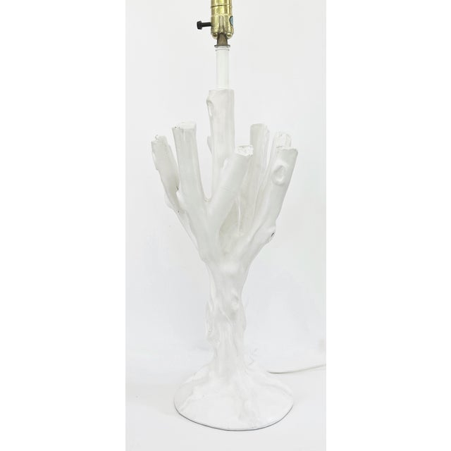 Mid-Century Modern Late 20th Century John Dickinson France Faux Bois Twig Table Lamp For Sale - Image 3 of 11