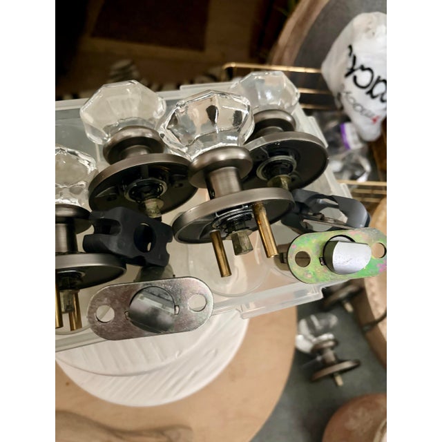 Vintage Glass Door Knobs, Set of 6 For Sale - Image 9 of 9