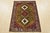 Farmhouse Yalameh Rug 3'5'' X 4'8'' Green Wool Vintage Tribal Hand-Knotted Oriental Carpet For Sale - Image 3 of 12