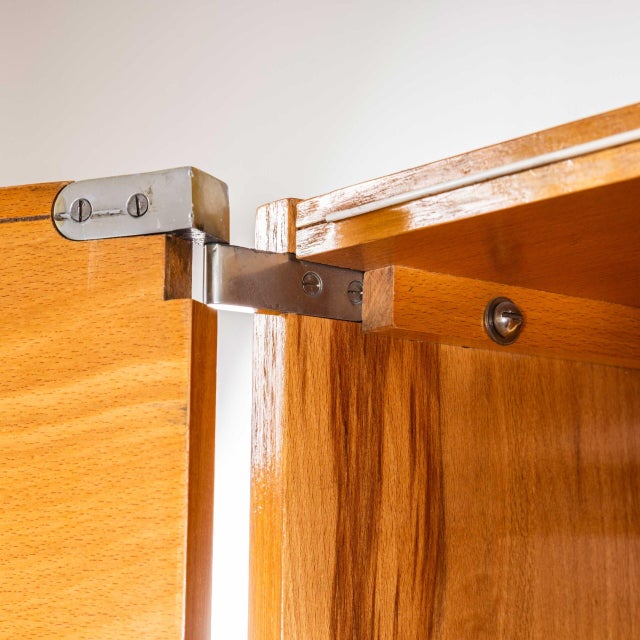 Vintage Red Door Wardrobe from Up Zavody, 1960s For Sale - Image 4 of 11