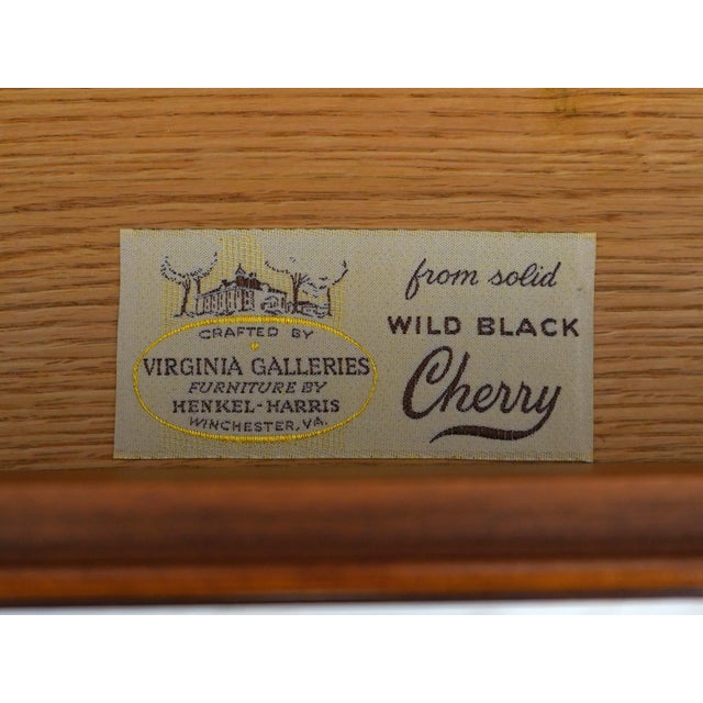 Henkel Harris Cherry Step Back Cupboard Hutch For Sale - Image 17 of 18