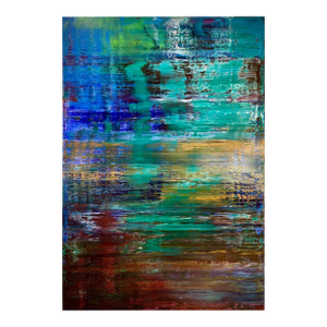 Contemporary Abstract Oil on Linen "Abstract Informal 2023-2104-11" by Robert Niesse