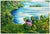 Sunrise on the Horizon, Idyllic 1930's Landscape, 20x24, Signed Rare Work by Eloisa Rodriguez Schwab For Sale - Image 4 of 5