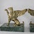 Brass Pair of Vintage Brass Griffin Bookends With Green Marble Bases For Sale - Image 8 of 10