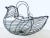 Charming French country farmhouse kitchen look. This wire chicken basket holds your eggs securely when collecting and...