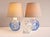 Glass Mid-Century Modern Table Lamps in Blue by Börne Augustsson for Åseda, Sweden, Set of 2 For Sale - Image 7 of 12