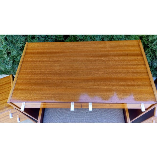 Bedside Tables, Stool and Dressing Table by Jindřich Halabala, 1970s, Set of 4 For Sale - Image 12 of 17